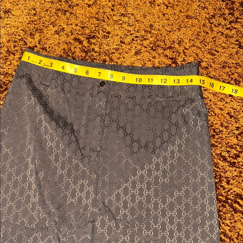 Sharagano Women's Gray Geometric Midi Skirt - Picture 2 of 8